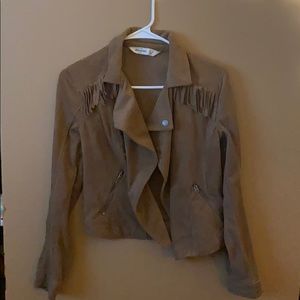 Faux suede jacket